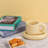 Fat handle ceramic cup set