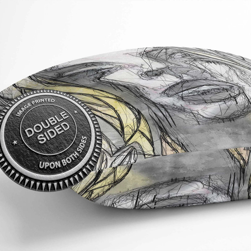 Square Throw Cushion, 40cm H x 40cm W x 15cm D