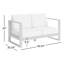 Causeuse de terrasse en bois d'eucalyptus 63 "Cove
