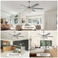 65 Inch Modern Crystal Ceiling Fan with Light and Remote, 6-Speed Quiet DC Motor, Timer for Large Living Room, Bedroom-964787186