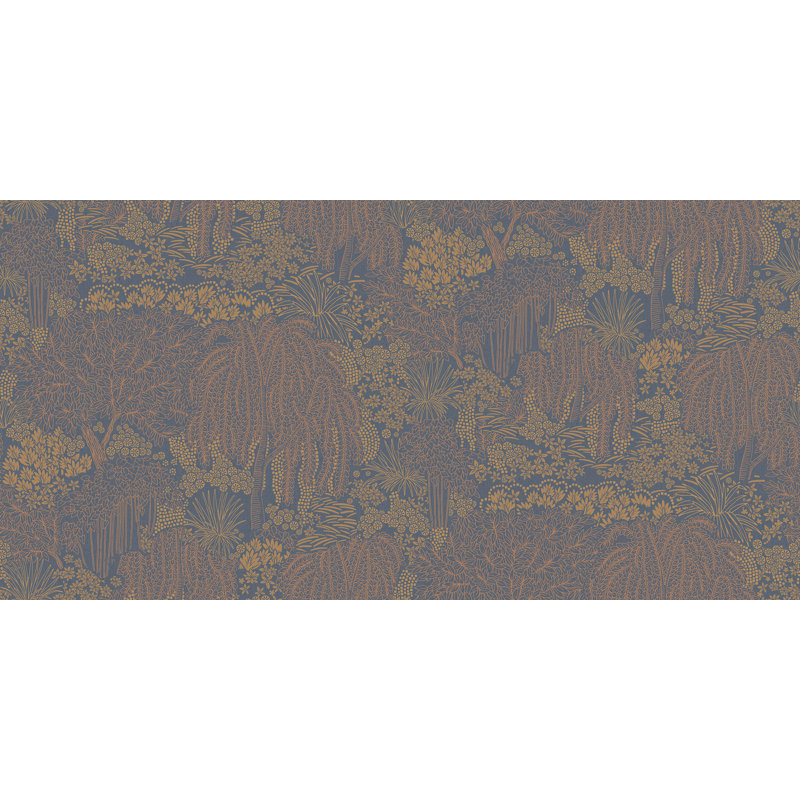 Willow Whisper Dark Blue Wallpaper, Navy