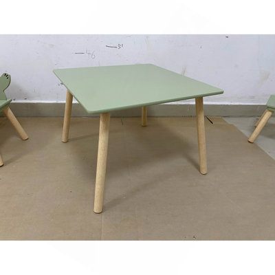 Kids Table and Chair Set with 2 Cute Sloth Chairs, Wooden Toddler Activity Table, Cute Animal Design Play  Study Set for Playroom, Bedroom, Classroom