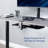 Vivo Black Single Clamp Rotating Keyboard Tray