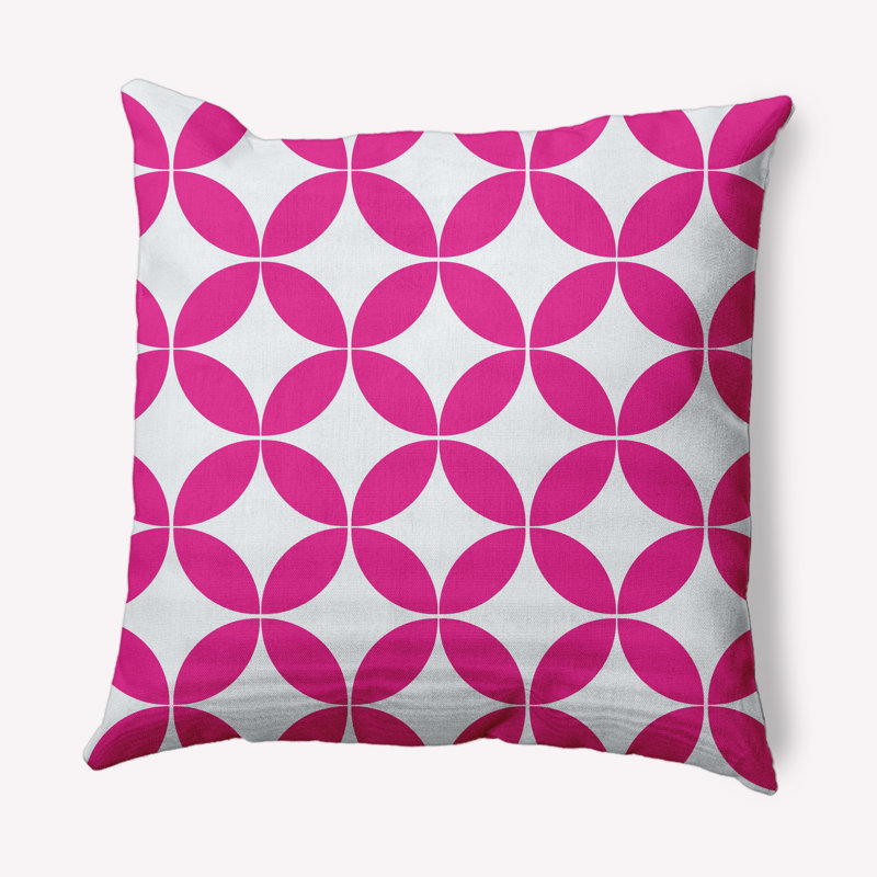 Coussin intérieur / extérieur Eye Opener, 20 po x 20 po, Rose