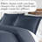 Southshore Fine Linens Southshore Basics Duvet Cover Set in Steel Blue, 90 GSM Double-Brushed Microfiber Bedding with Hidden Zipper Closure and Corner Ties, 2 Pillow Shams, Full/Queen-1499763-1467575