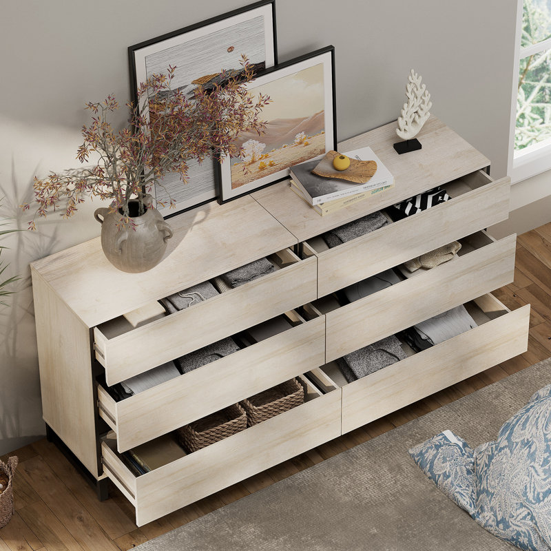 Aadam 6 - Drawer Accent Chest, Beige