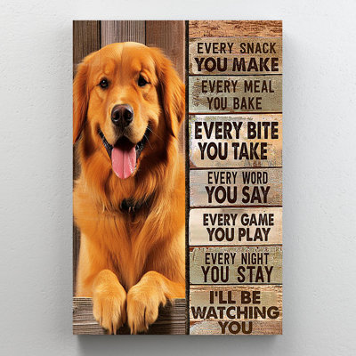 «Dog I Ll Be Watch You», impression sur toile