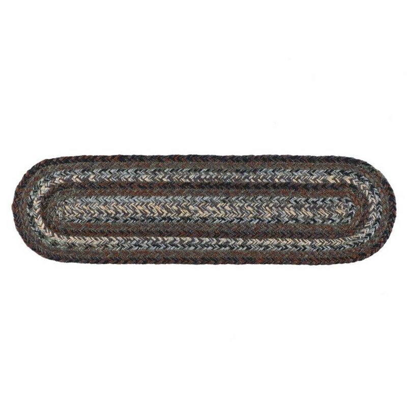 Chalres Area Rug, Black/Brown/Gray/Cream, 28"L x 8"D