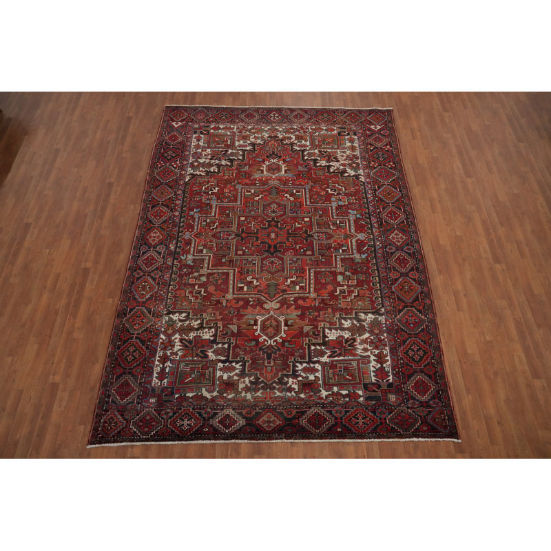 Tapis traditionnel à motif végétal 8 x 12