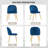 Modern Velvet Armless Side Dining Chairs-577782347