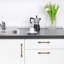 Paquet de 10 poignées d'armoire, poignées de tiroir en alliage de zinc massif, quincaillerie de cuisine et de commode moderne avec filetage profond-114880726-114880712