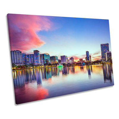 Orlando Skyline Florida City - Wrapped Canvas Print