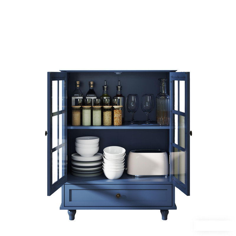 Buffet Minimalist, Bleu