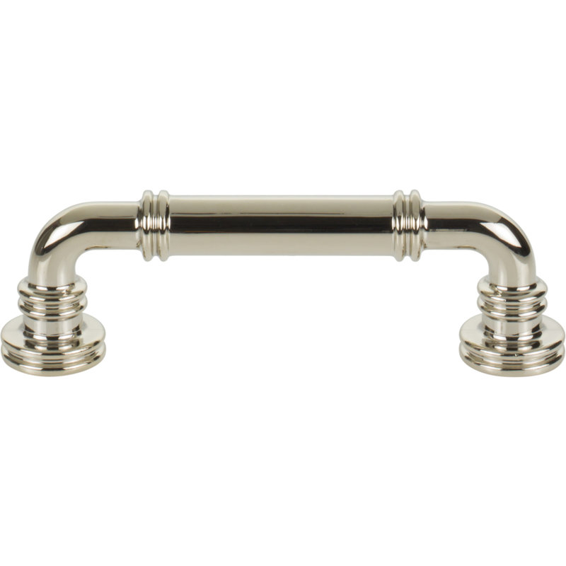 Cranford Bar Pull, Polished Nickel, 3 3/4" Center to Center