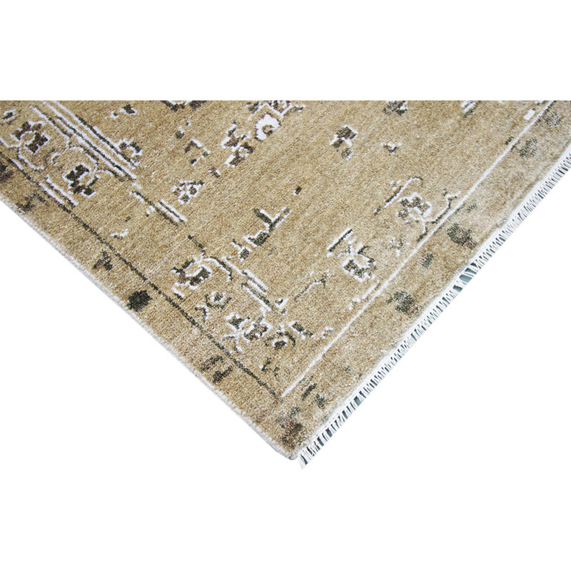 Oriental Area Rug in Brown, Rectangle 10' x 14'