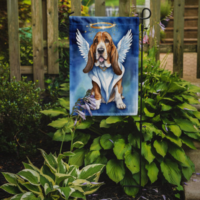 Basset hound «My Angel Garden» - drapeau