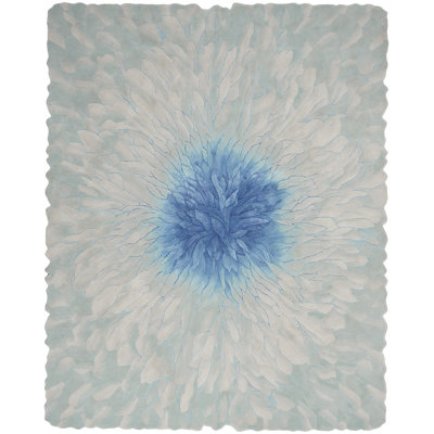 Nourison Prismatic Blue Modern Indoor Rug