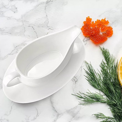 Ensemble de saucière, bateau 15 oz avec soucoupe