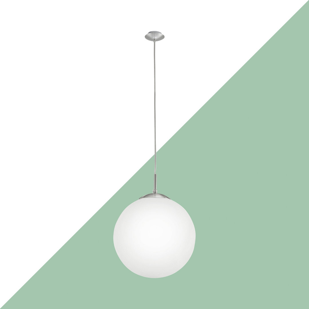 Carnahan 1 - Light Satin Nickel Sphere Pendant