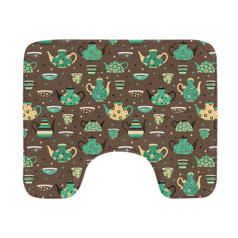 Tapis de salle de bain en U 20 po Tea Party