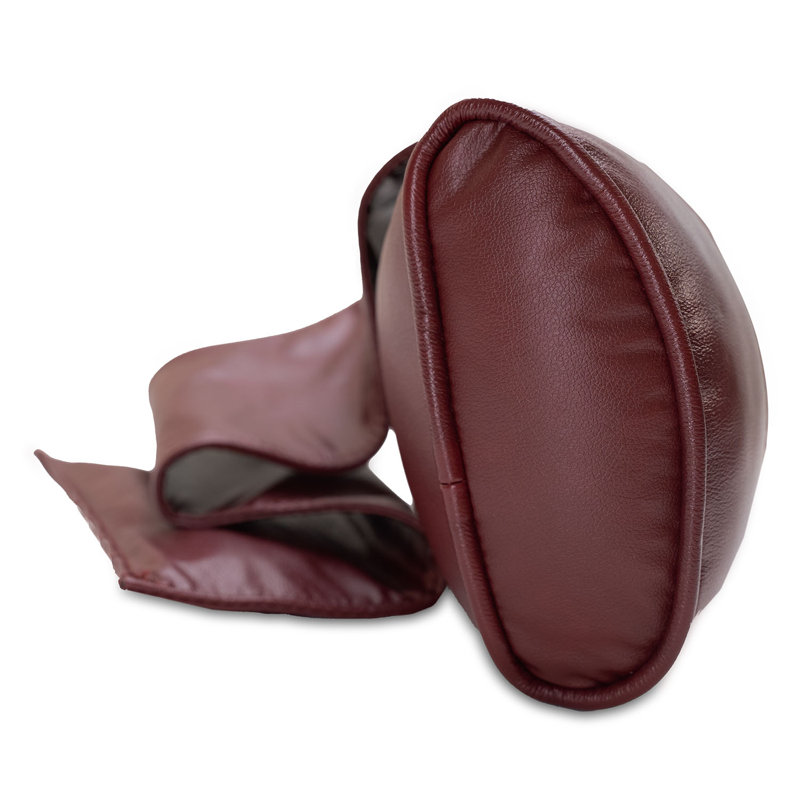 Coussin inclinable Octane Point de diamant | Cuir baie, Rouge