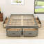 Lit plateforme en bois avec rangement spacieux et pieds-1085040526-1085040521