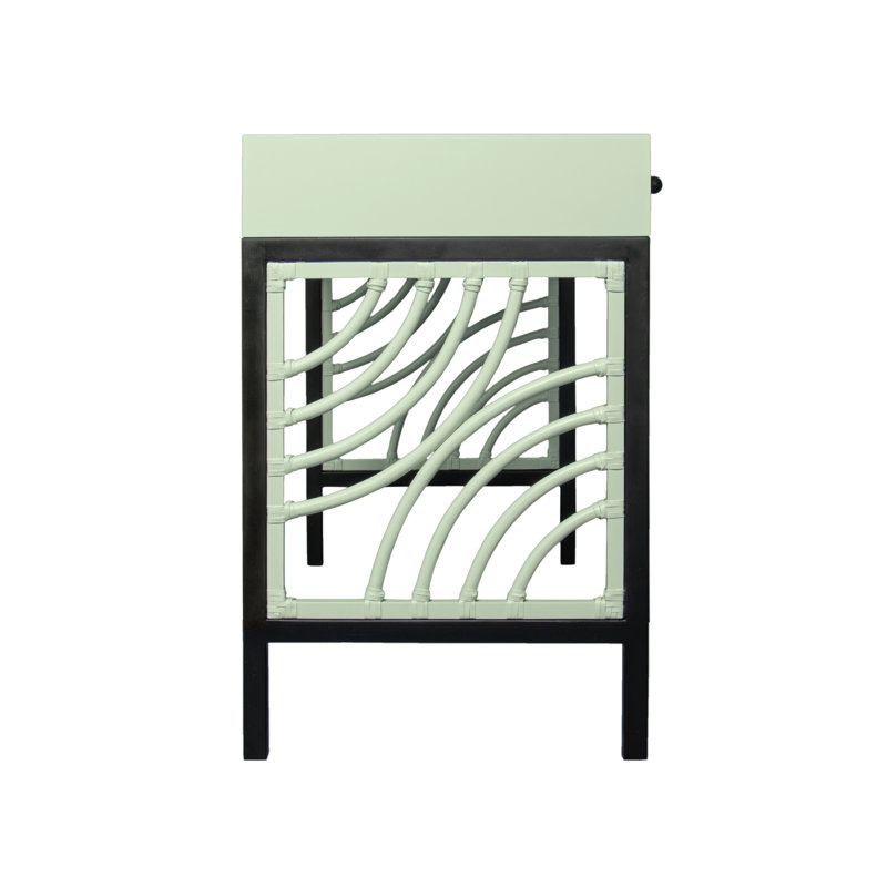 Swirl Writing Desk, Celery Green