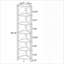 Black Bookcase, 78.7 in, featuring Storage with Steel, 12.1 Kg Product Weight, Particle Board 7-Tier Corner