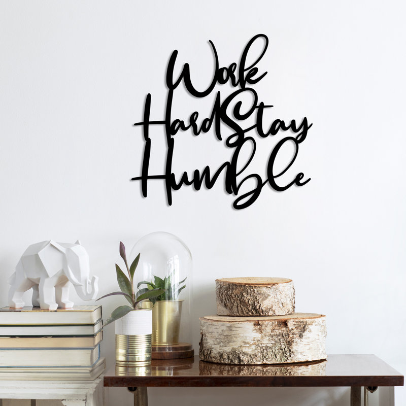 Wall Decor on Metal, Black