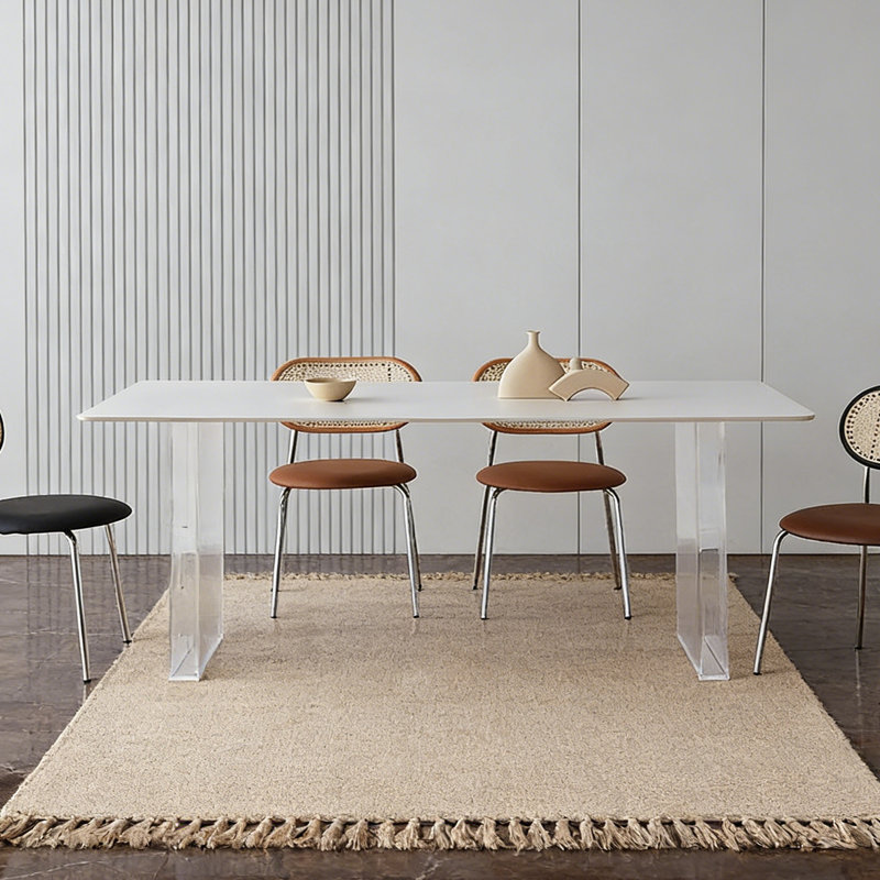 Table de salle à manger simple et élégante, H 29,53 po x L 78,74 po x l 39,37 po