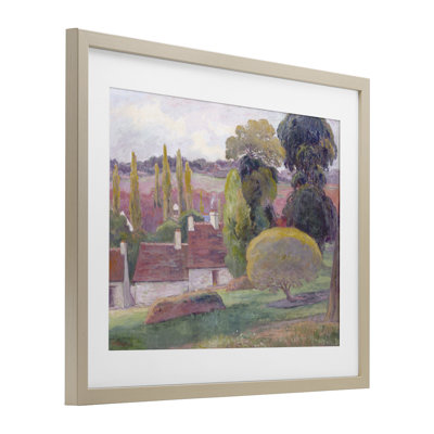 A Farm In Brittany Gauguin Framed Print Under Glass, design by Stellar Design Studio