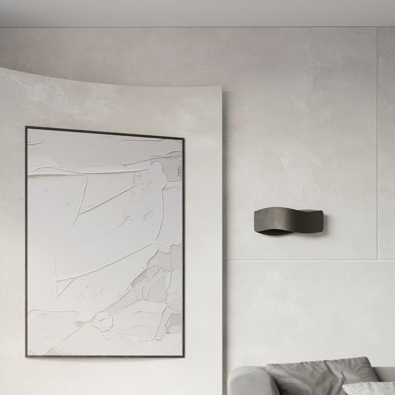 Wall lamp TILA 30 white, 30x11x13 cm, Black, 1 Light