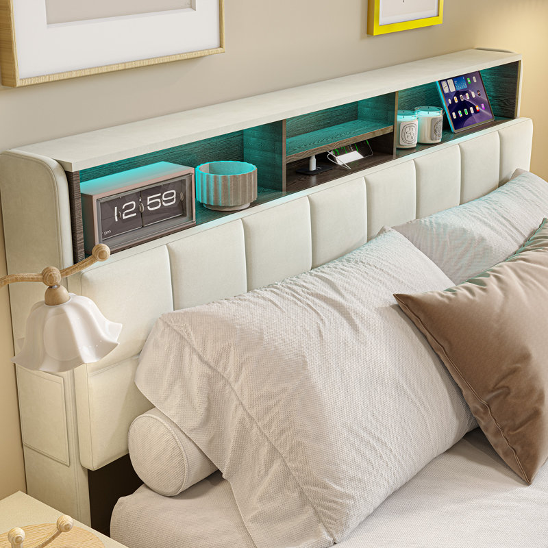 Upholstered Ottoman Bed, EuropeanDouble (140 x 200 cm)