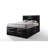 Ireland Black Finish EK Bed W/Storage