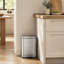 5 L Kitchen Bin, Rubbish Bin, Stainless Steel Trash Bin, Soft Close, Step-On Pedal, Removable Inner Bucket, Silver