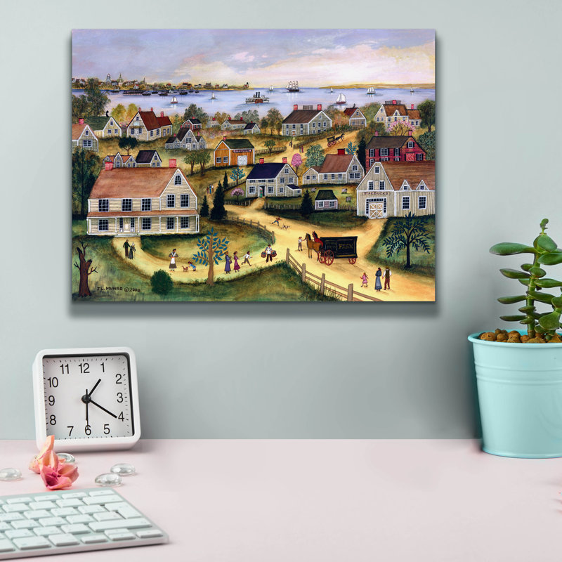  «Spring On Cape Cod» par JL Munro, art mural sur toile, 16 po x 12 po