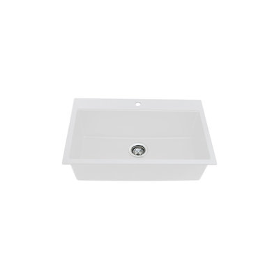 Erica 30.71'' L Single Bowl Granite Kitchen Sink