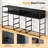 55” W 9 Drawer Dresser With 2-tier Open Shelf, Bedroom Dresser With Power Outlet & Led Light-830735173