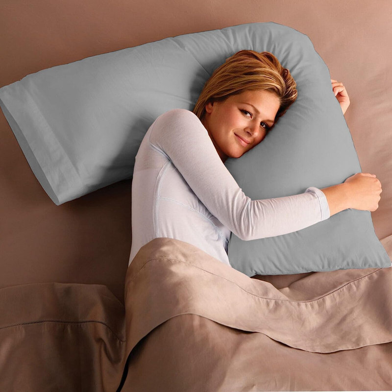 Aaravi Cotton Blend Standard Pillow Case, Grey