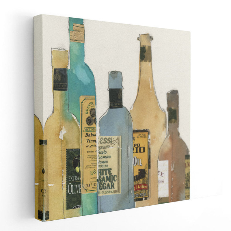 Huile et vinaigre II - reproduction d'art sur toile, H 20 po x l 20 po