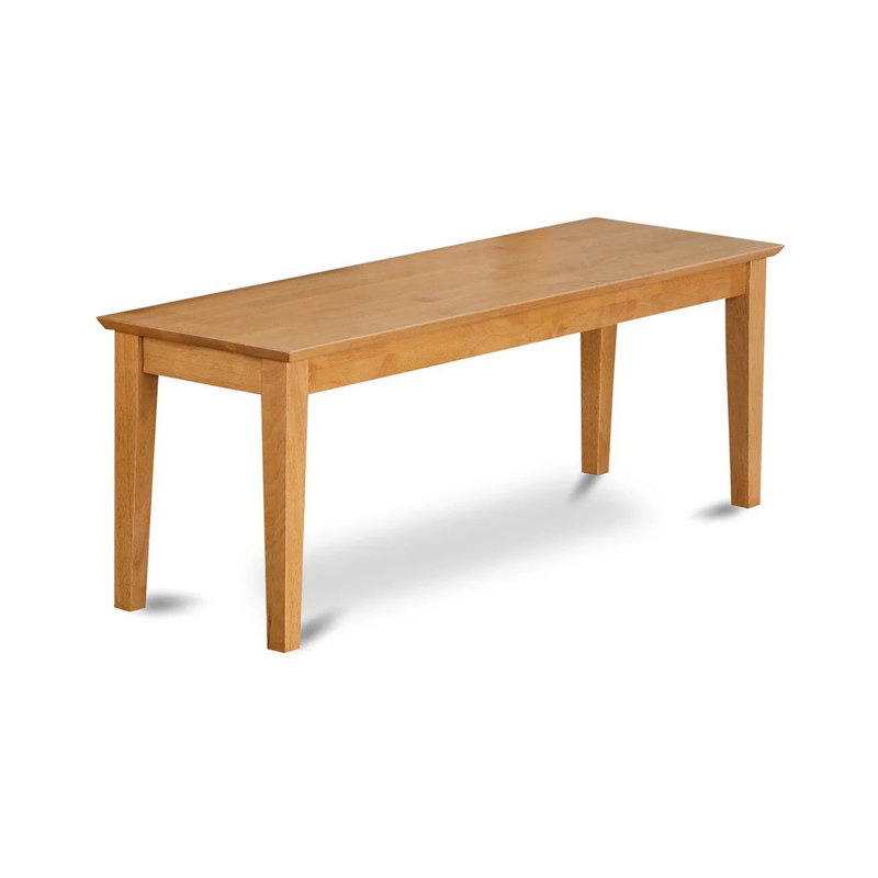 5 Piece Dining Room Table Set Includes a Rectangle Kitchen Table and 2 Dining Chairs with 2 Benches, 36x60 Inch, Oak, Wooden