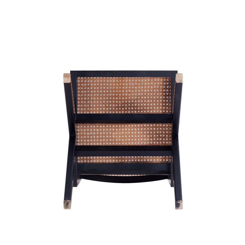 Rockaway Black and Natural Ash Wood 7-Piece Dining Set