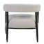 Ensemble 2 pièces de fauteuil Quinn en tissu argenté Mid-Century