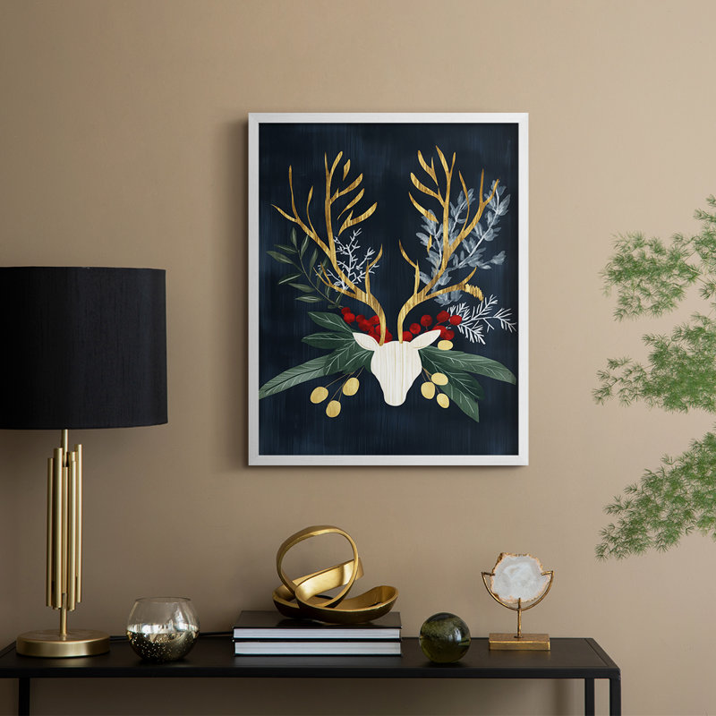 Reproduction encadrée - bois massif, H 30 po x l 24 po, Blanc