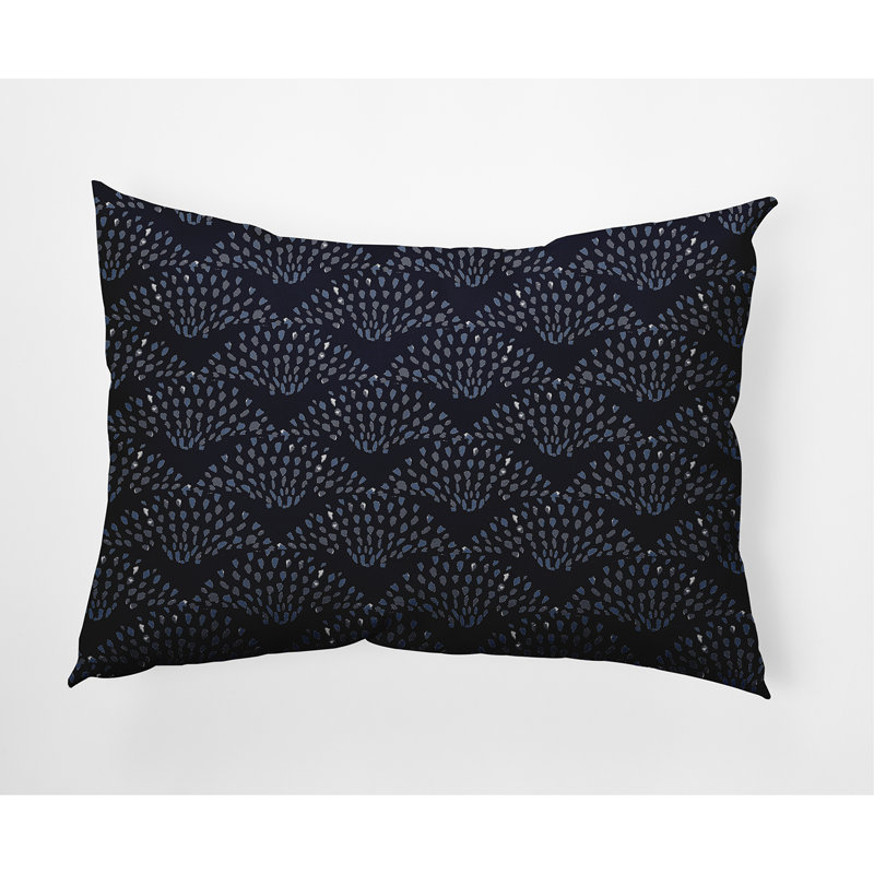 Housse de coussin rectangulaire et insert silwell, bleu