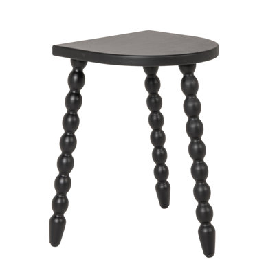 Bobbin Leg Half-Round Wood Accent Table