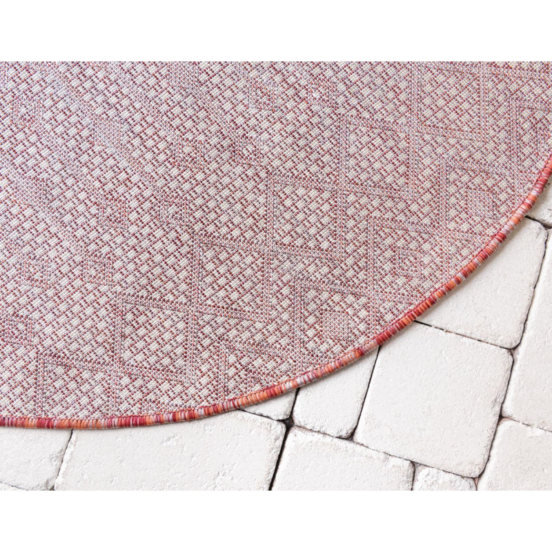 Tapis d'extérieur Preen couleur rouille, Ovale 7 pi 10 po x 10 pi