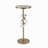 D12x28.5" Round Iron Side Table