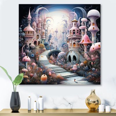 Urban Wonderland City Fantasy - Art mural en métal City Fantasy