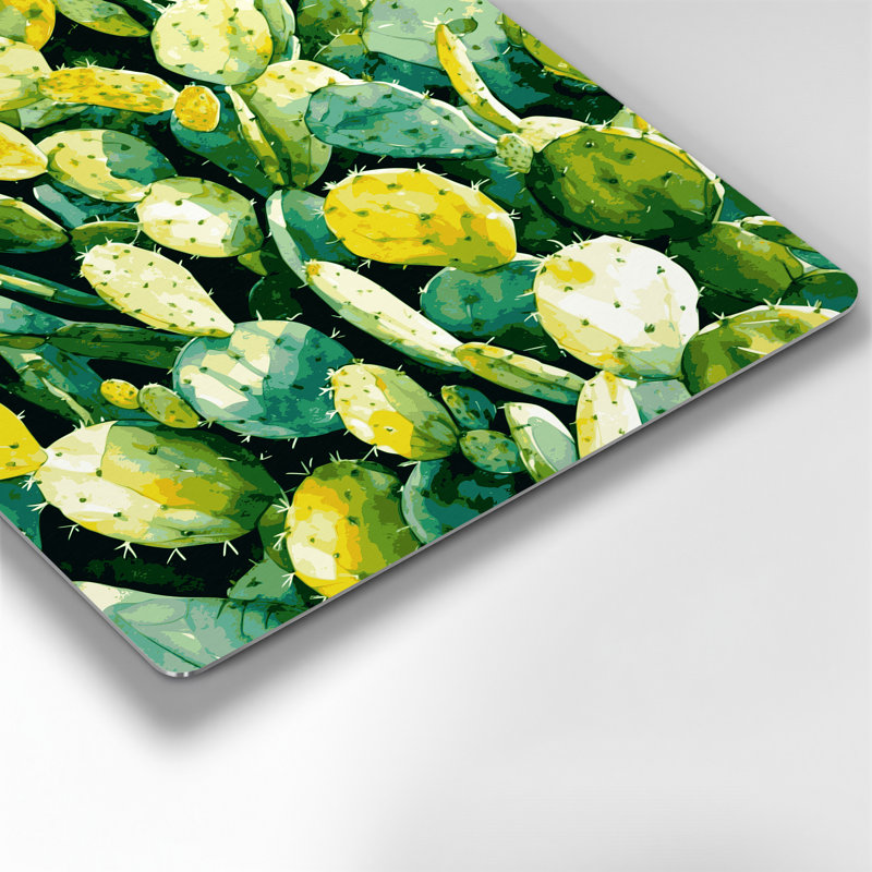 Aquarelle, botanique, 79, art mural vert en métal, H 18 po x l 12 po